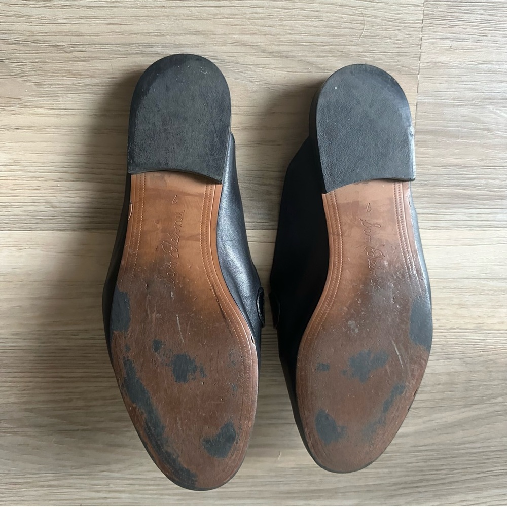 Sam Edelman Black Women's Leather Mules 7M - Picture 3 of 4